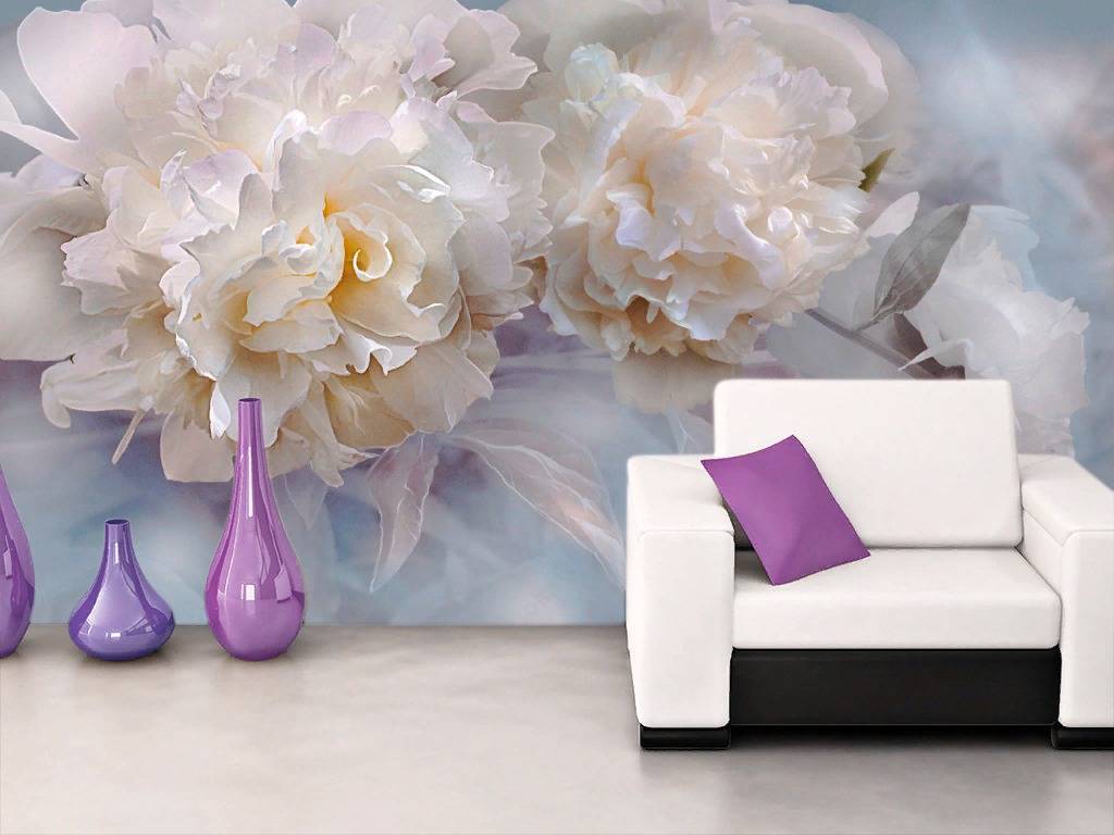Фотообои Пион 3д  13-239
