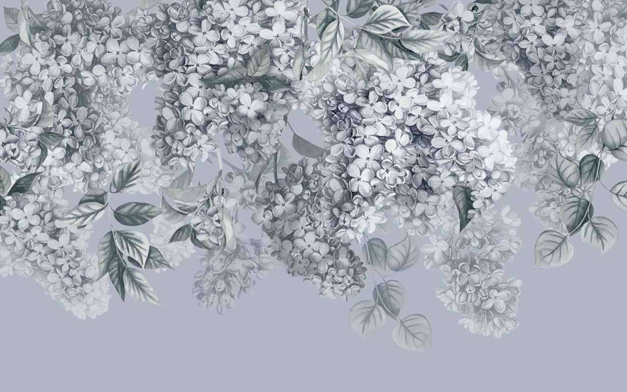 Фотообои в интерьере сирень  13-129 фото