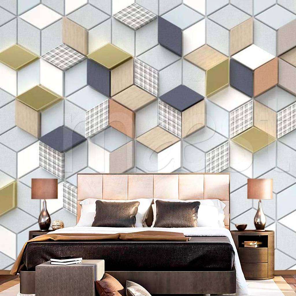 Фотообои 3д стереоскопический геометрический ромб  15-011