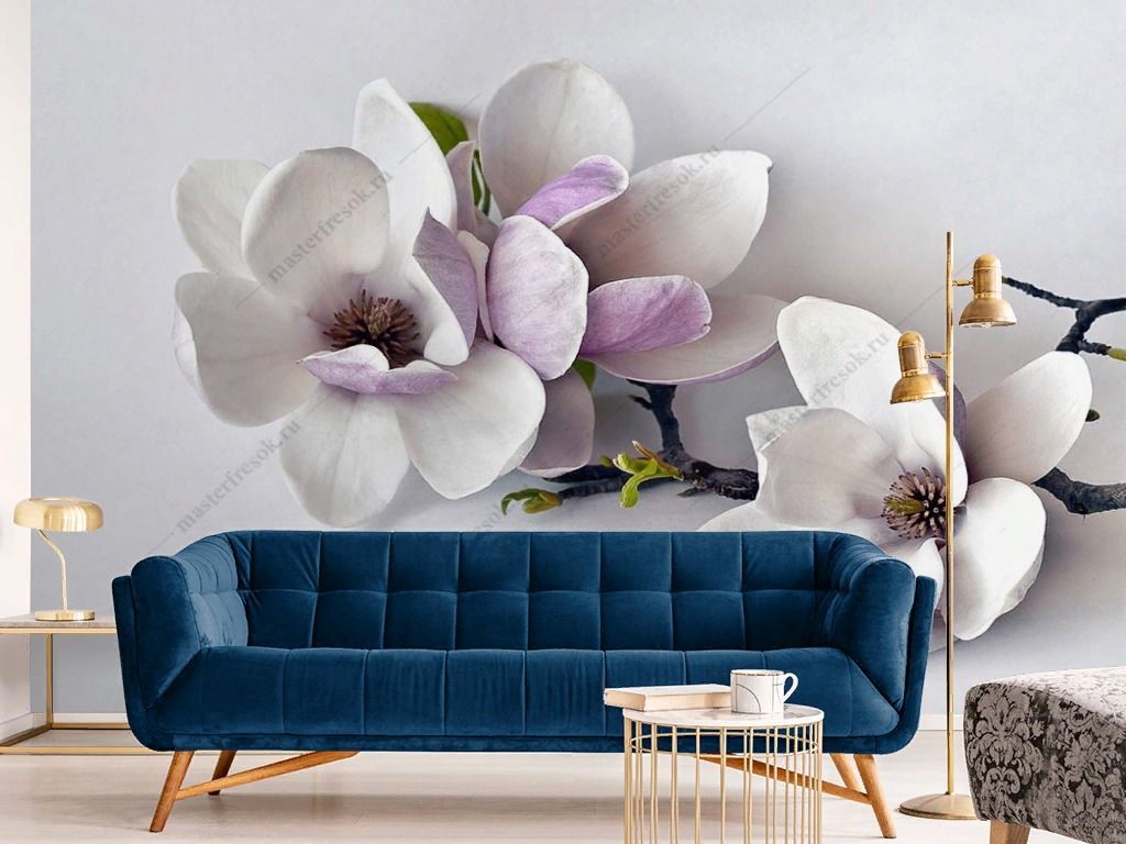 Фотообои Цветок Магнолии 3д  10-893