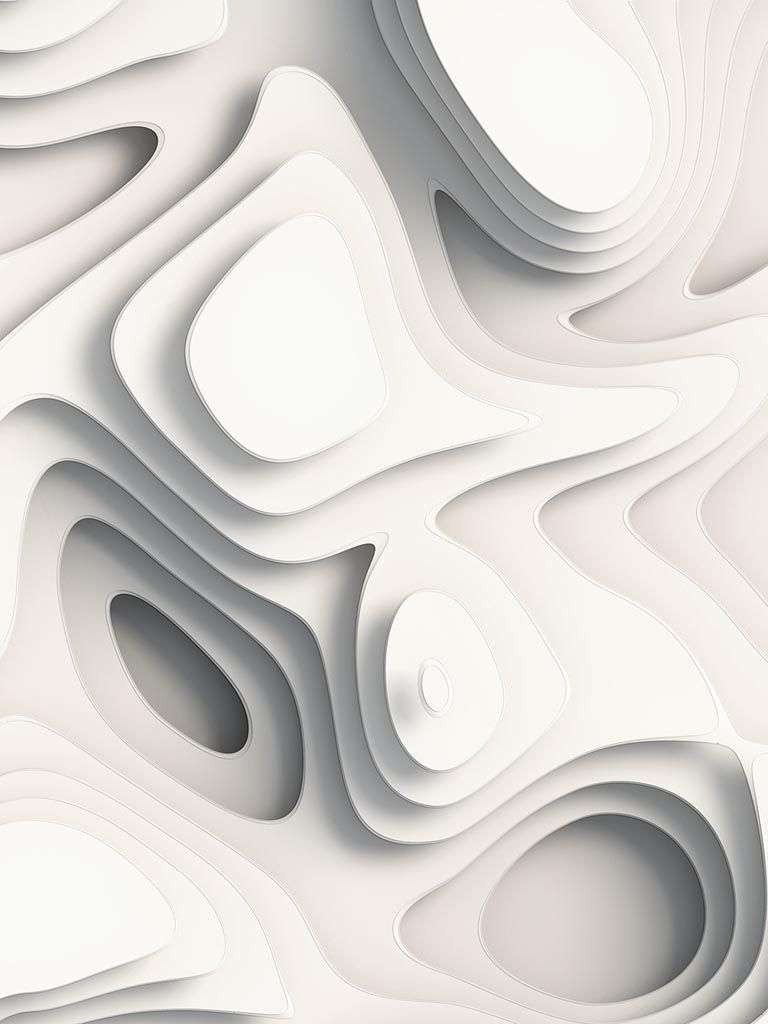 Фотообои в интерьере 3д волны  10-868 фото