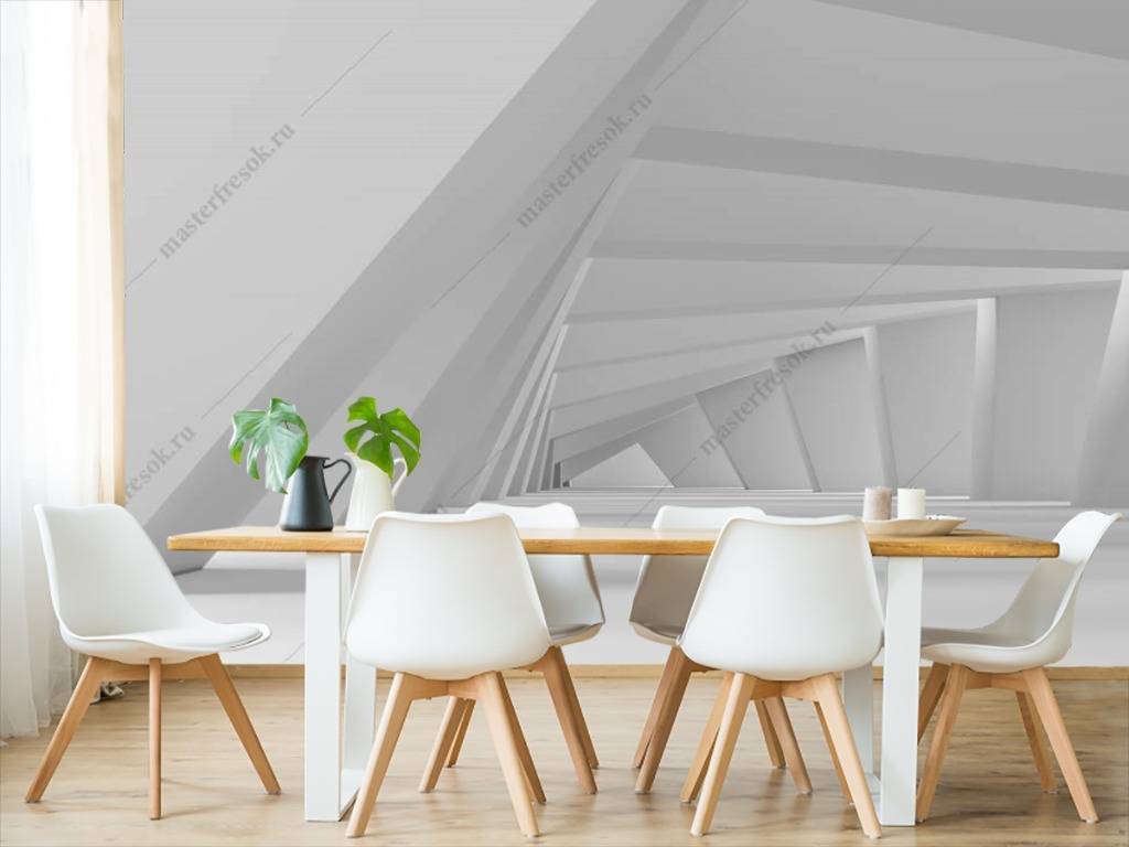 Фотообои 3д ломаный коридор  10-790