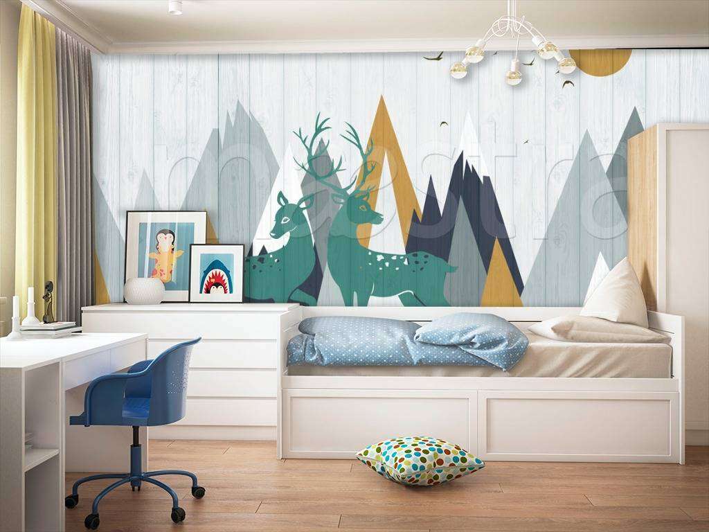 Фотообои в интерьере горы скандинавские  12-447 фото
