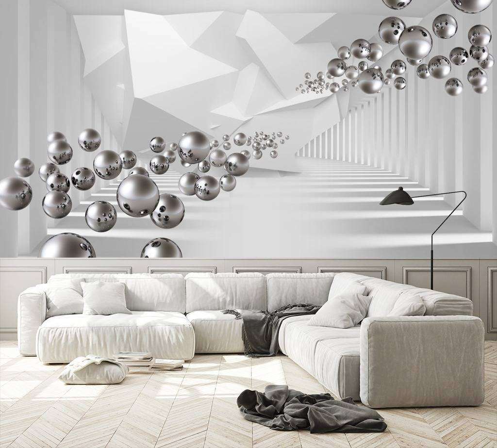 Фотообои в интерьере летящий шар  10-619 фото