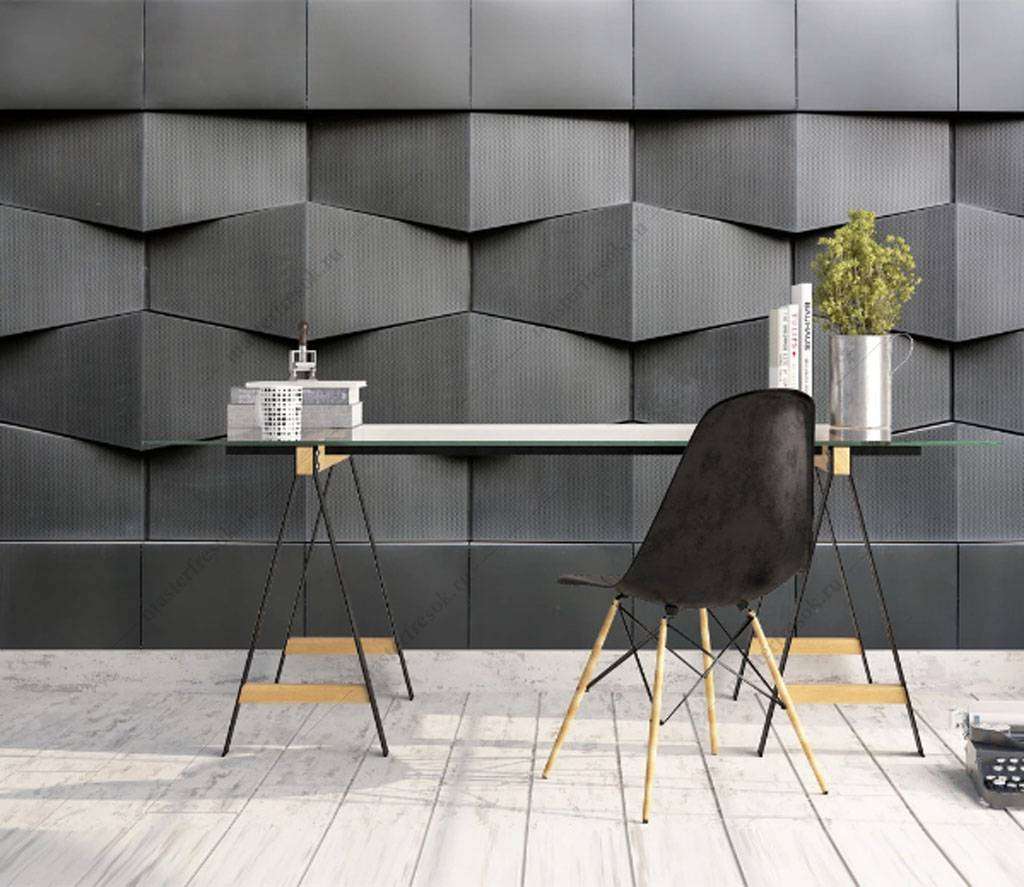 Фотообои в интерьере рельефная стена  15-816 фото