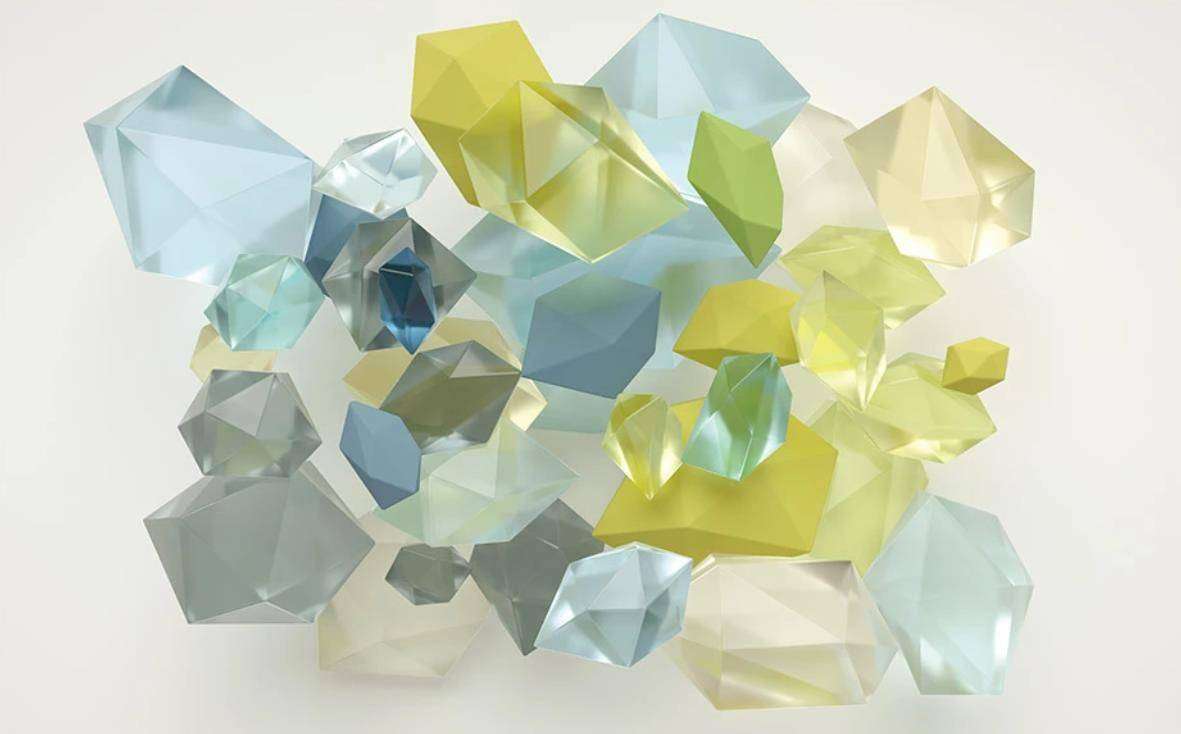 Фотообои в интерьере 3д хрустальный фон  15-437 фото