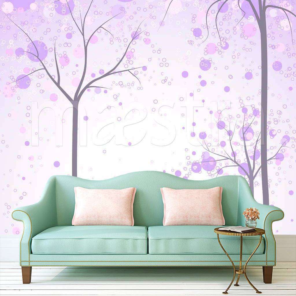 Фотообои Деревья в тумане 3 д  9-153