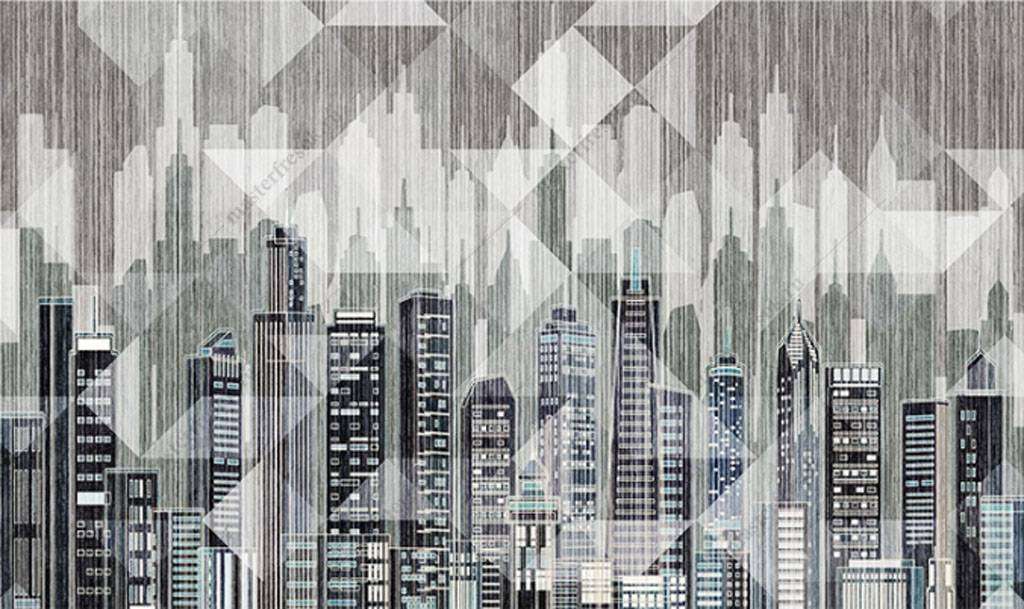 Фотообои в интерьере город  15-850 фото