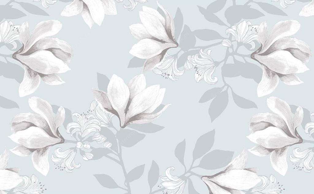 Фотообои в интерьере тень магнолии  15-746 фото