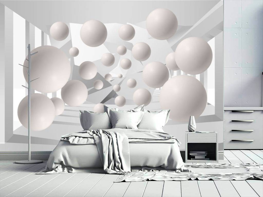 Фотообои Белые шарики  10-599