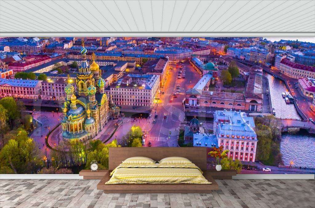 Фотообои Санкт Петербург с высоты птичьего полета  9-677
