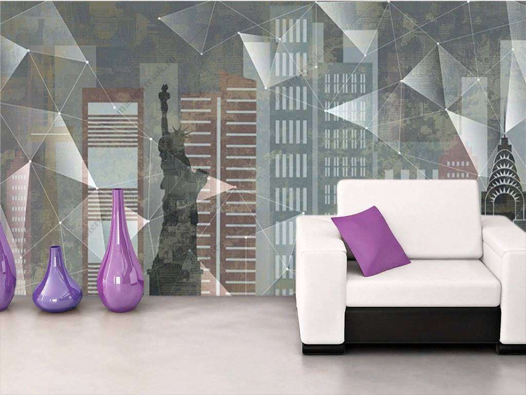 Фотообои в интерьере статуя  15-852 фото