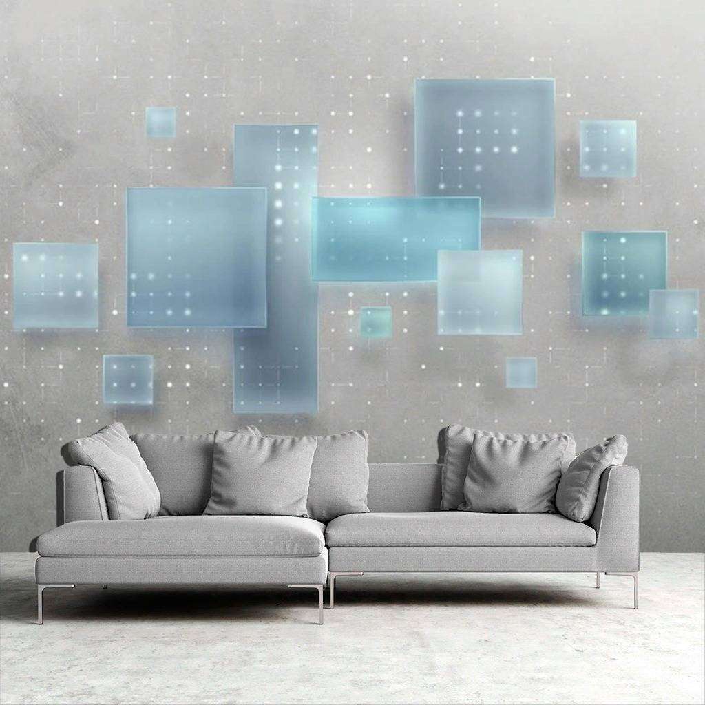 Фотообои в интерьере 3д прозрачный фон  15-433 фото