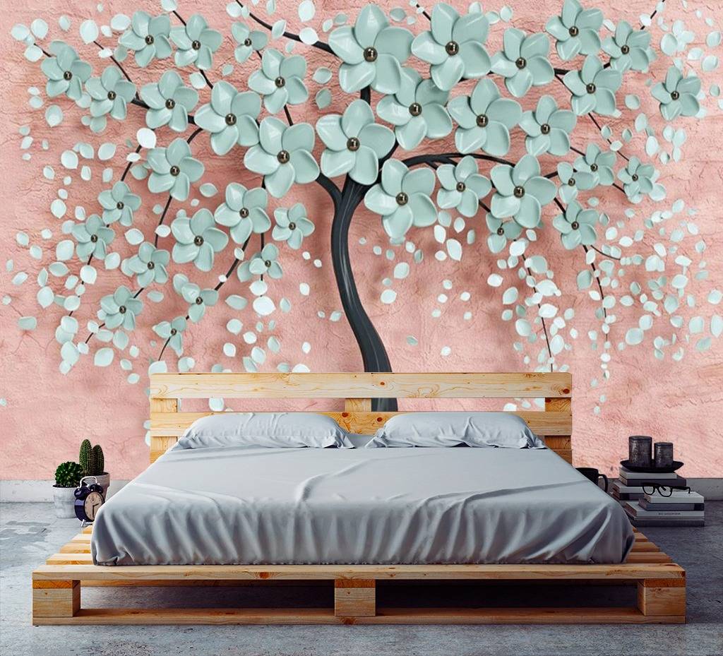 Фотообои Голубое дерево  15-597