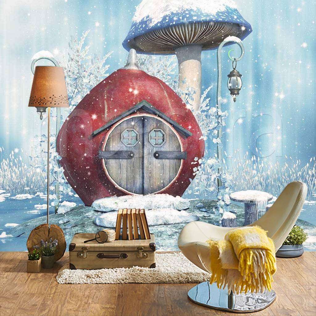 Фотообои 3д голубая сказка  9-030