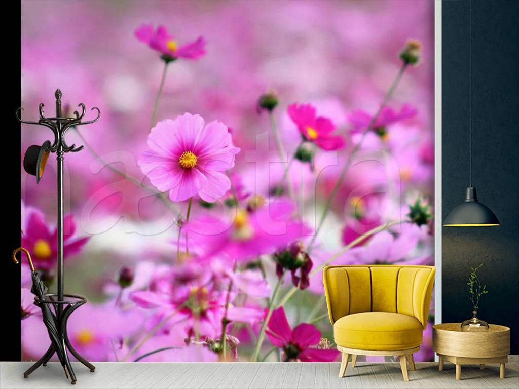 Фотообои Утренние полевые цветы 3д  3-161