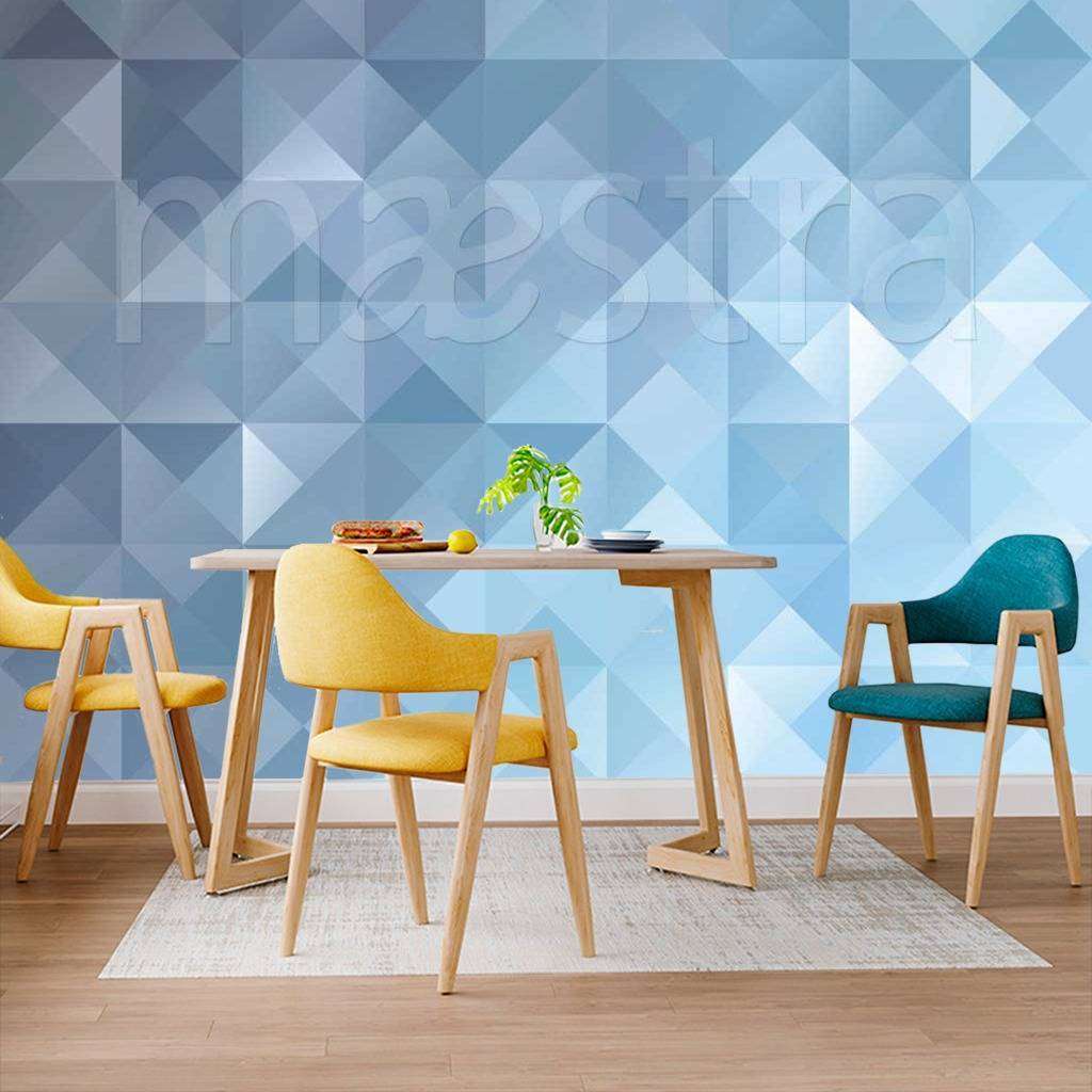 Фотообои Геометрия в синих цветах  10-398