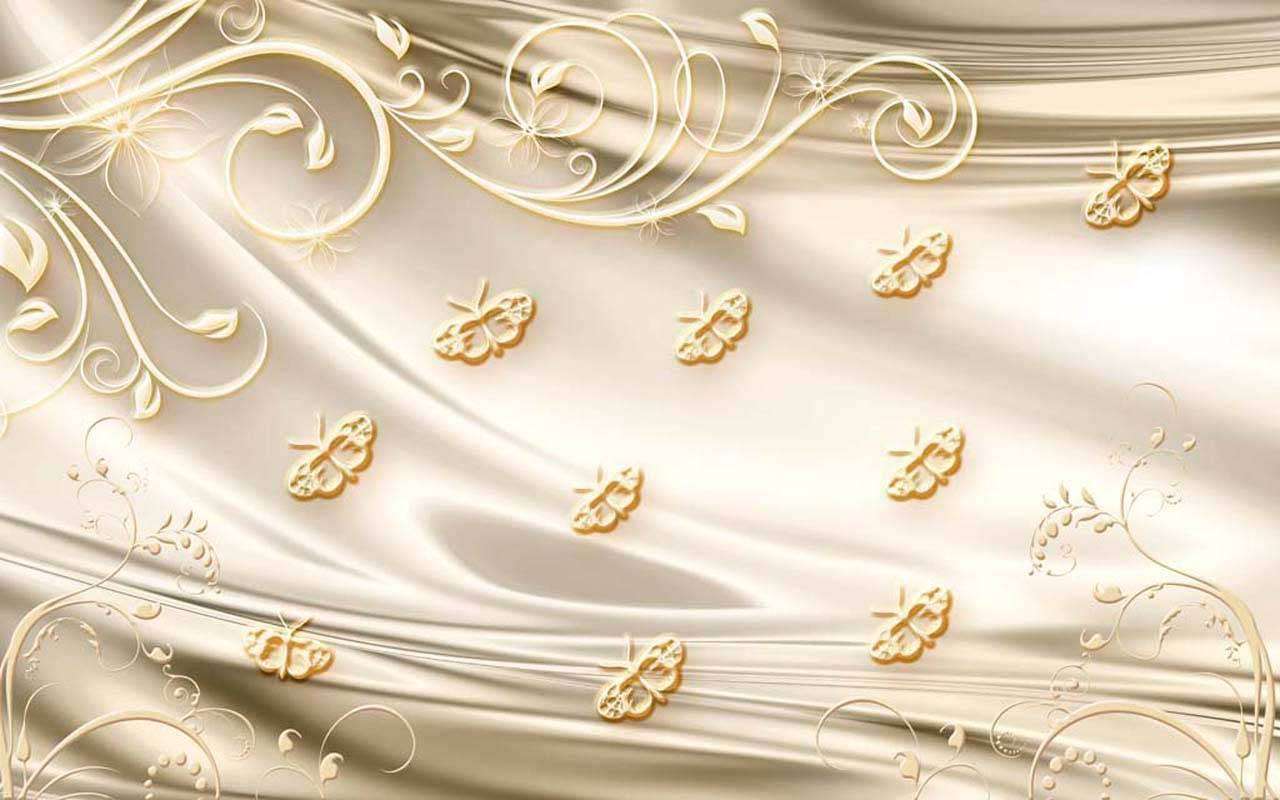 Фотообои в интерьере 3д золотые фотообои с виньетками  10-482 фото