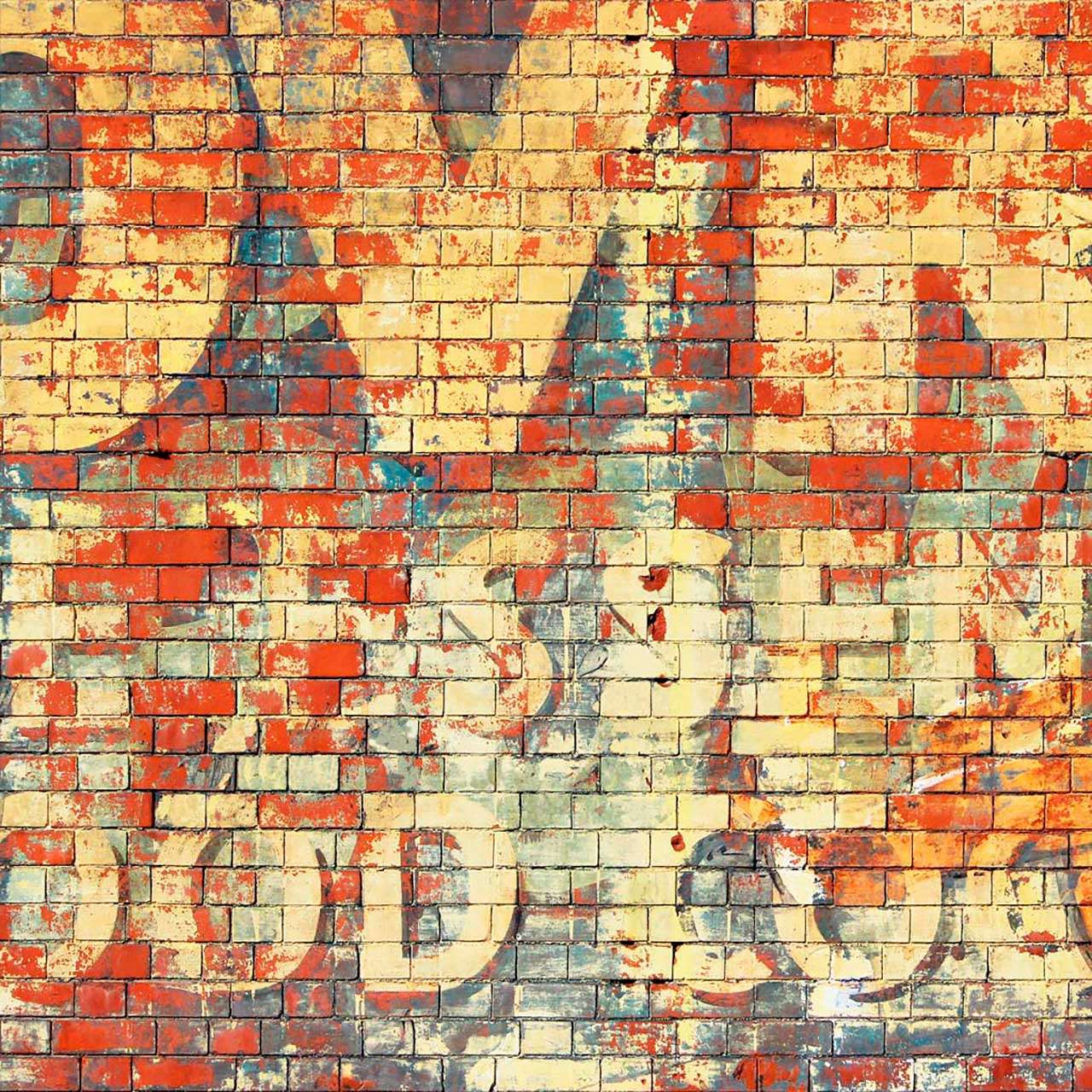 Фотообои в интерьере надпись на стене  9-198 фото