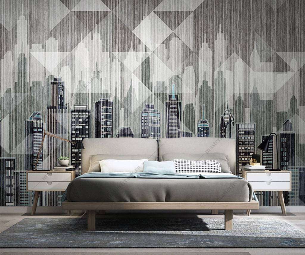 Фотообои в интерьере город  15-850 фото
