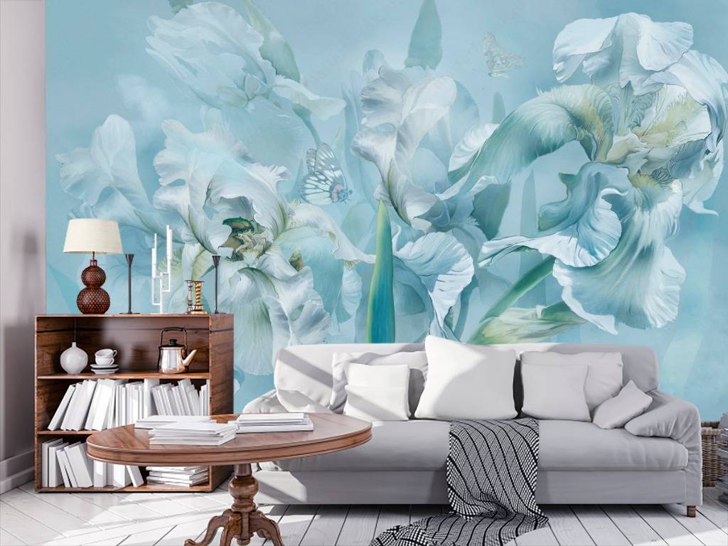 Фотообои Голубые ирисы  13-179