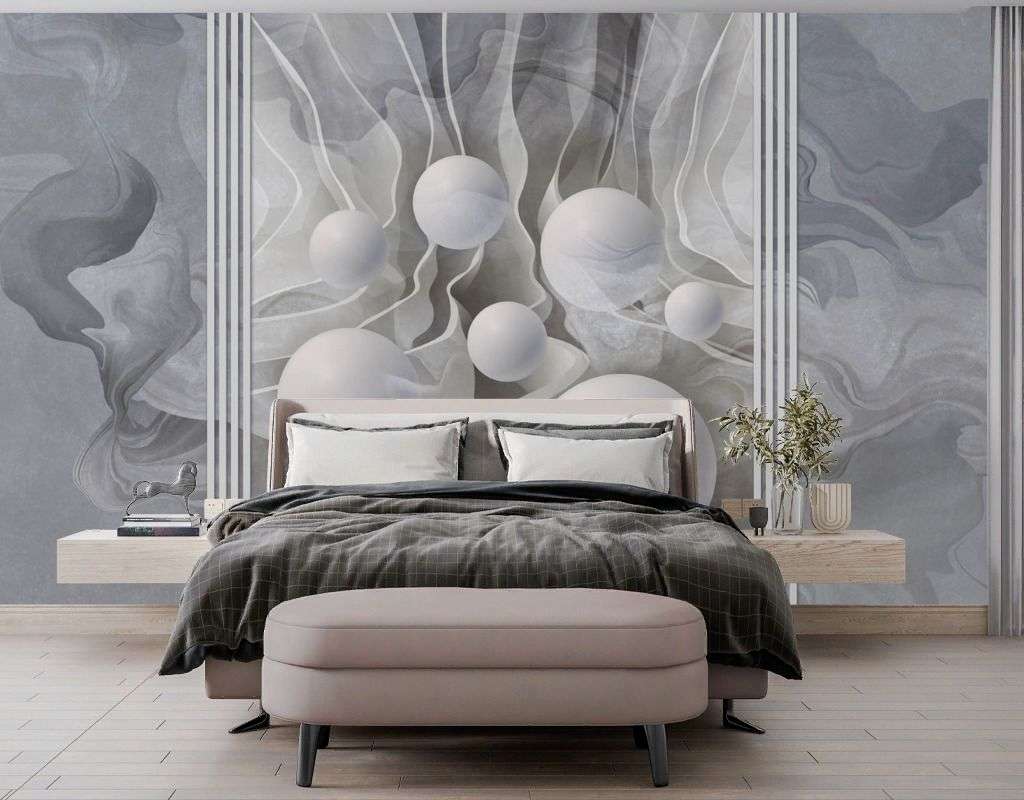 Фотообои в интерьере 3д абстракция  13-702 фото