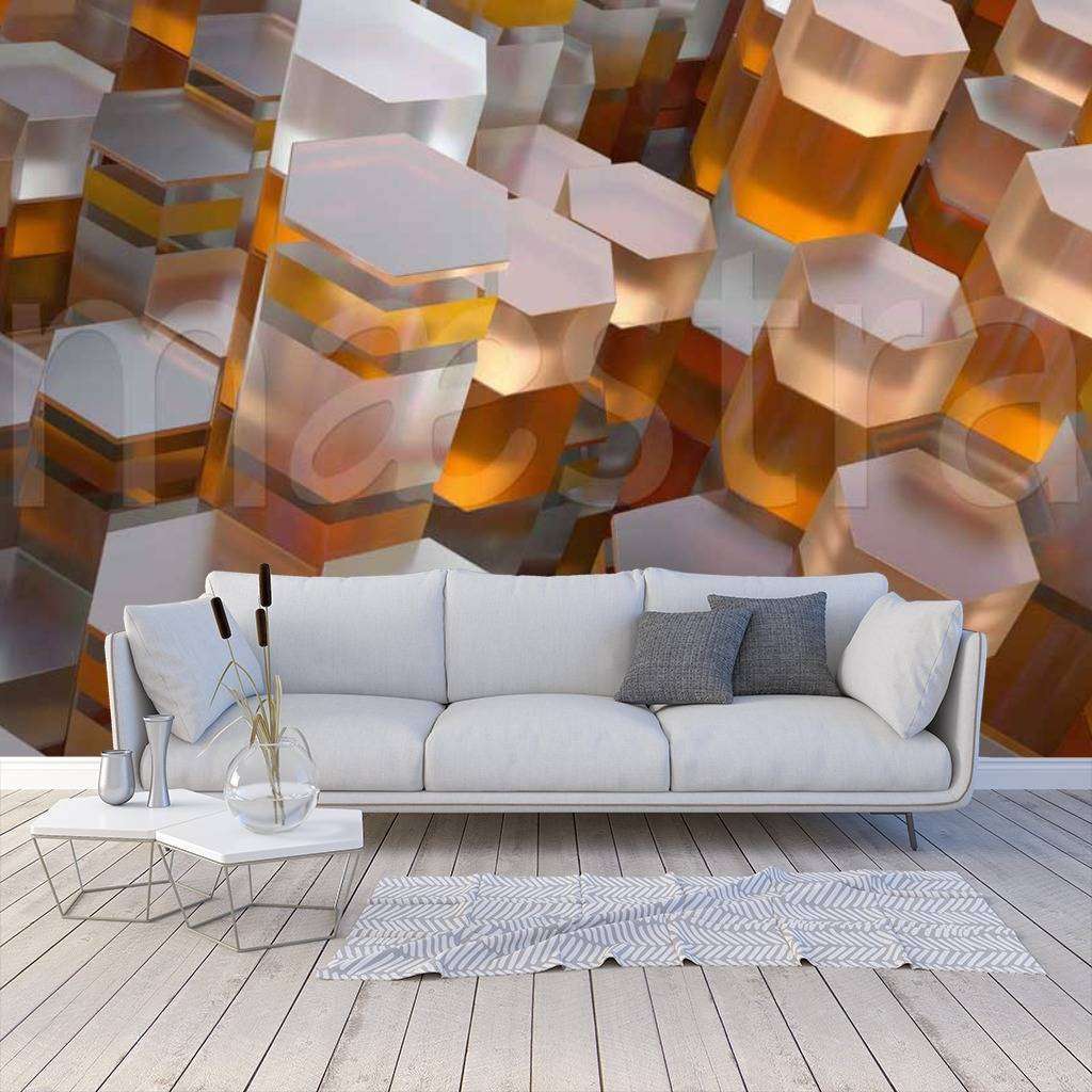 Фотообои Соты 3d  10-434