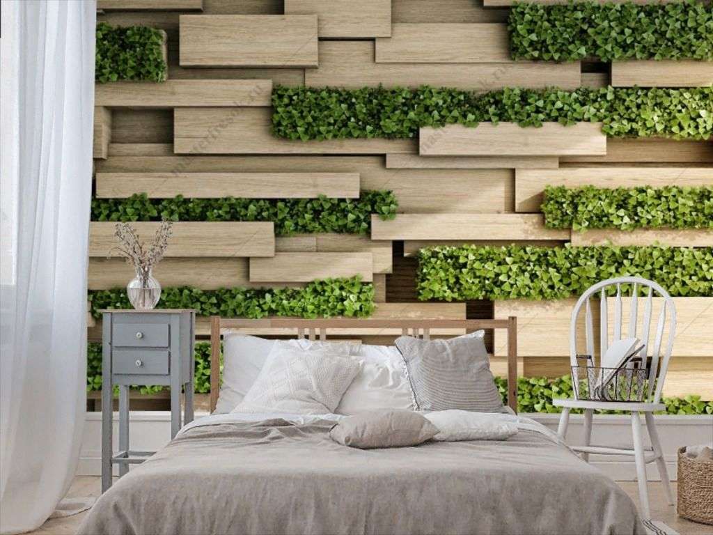 Фотообои в интерьере живая 3д стена  10-885 фото