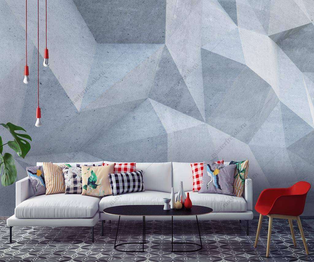 Фотообои в интерьере 3д панель  9-1291 фото