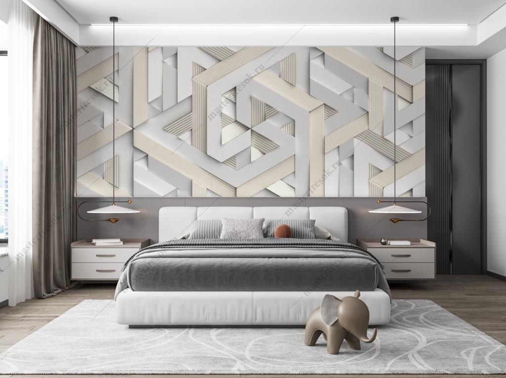 Фотообои Объемные линии  9-1576