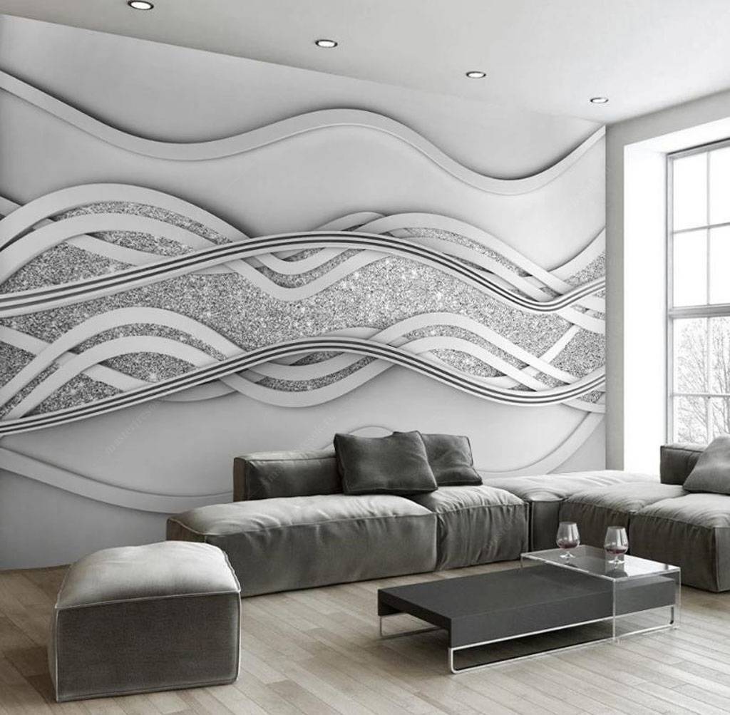 Фотообои Серебряные волны  15-721