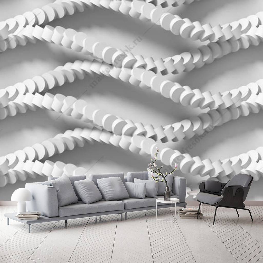 Фотообои 3д геометрическая волна  10-802