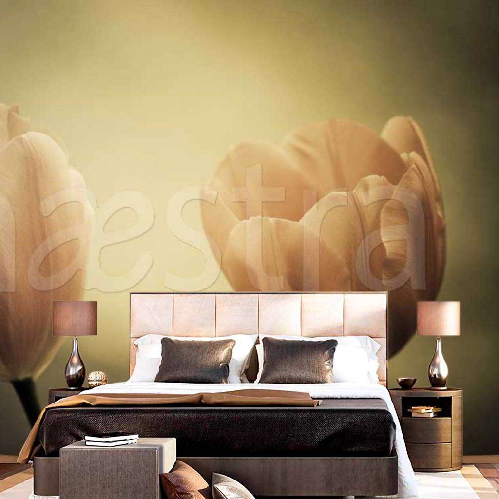 Фотообои Картина белые тюльпаны  10-147