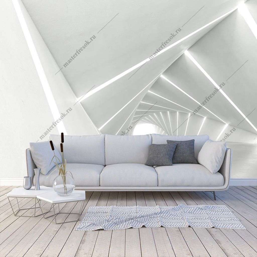 Фотообои в интерьере 3д тоннель  10-940 фото