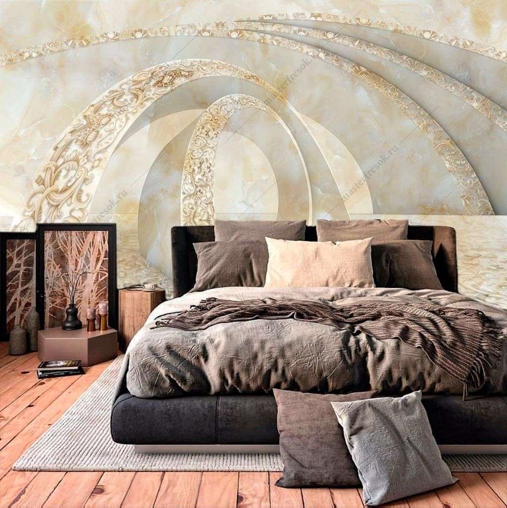 Фотообои в интерьере цветочный тоннель  10-879 фото