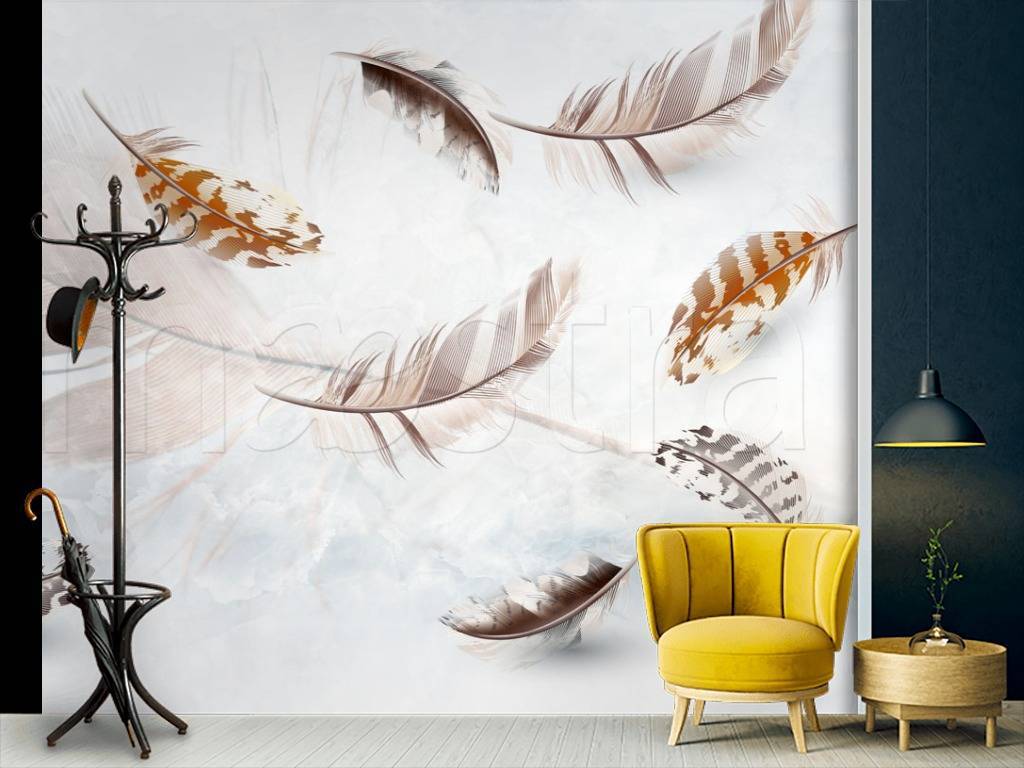 Фотообои 3д перья  10-562