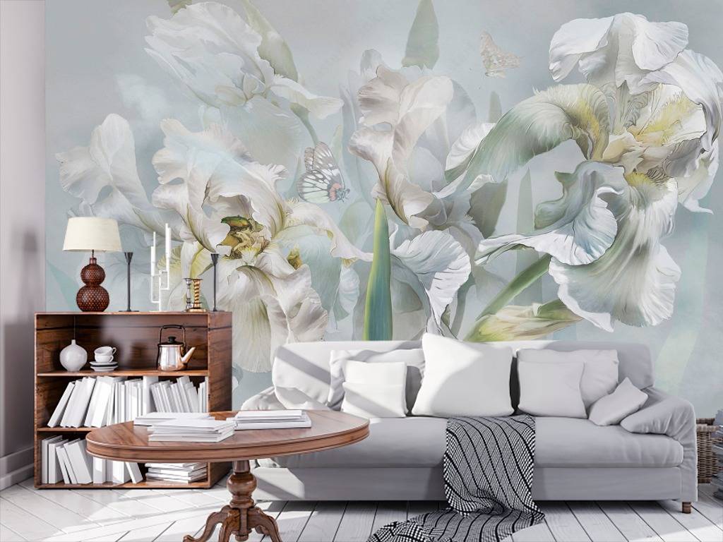 Фотообои Белые ирисы  13-178
