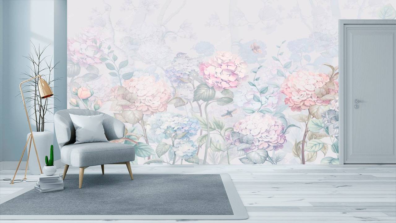 Фотообои Нежные гортензии  13-112