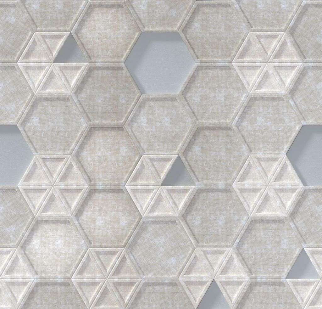 Фотообои в интерьере 3д соты  10-655 фото