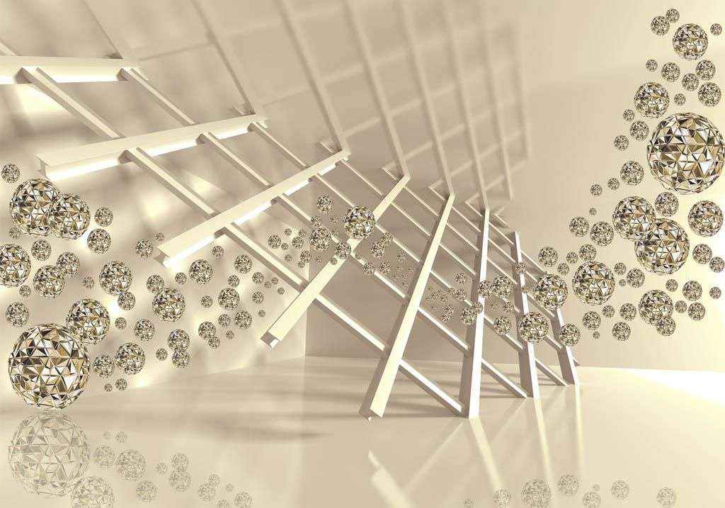 Фотообои в интерьере 3д лестница  10-848 фото