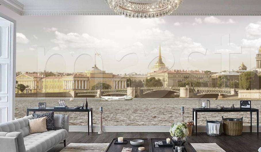 Фотообои Классическая панорама Петербурга  7-578