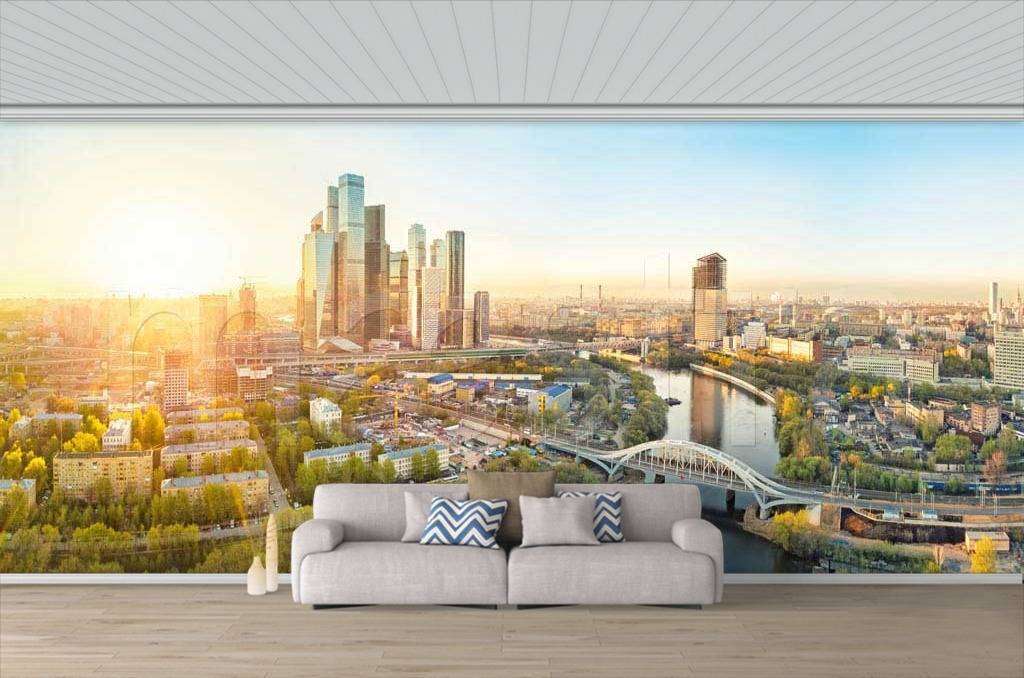 Фотообои Вид с балкона на Москва Сити  9-418