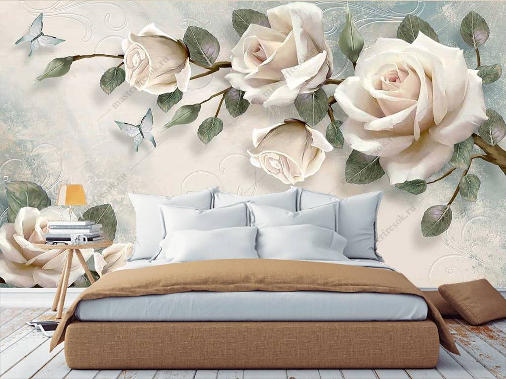 Фотообои 3д розы  10-712