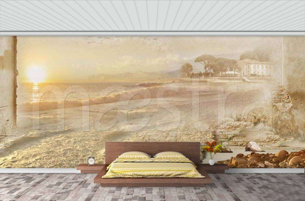 Фотообои Закат на берегу  7-755