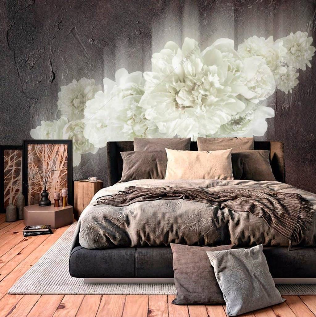 Фотообои Белые пионы  14-128