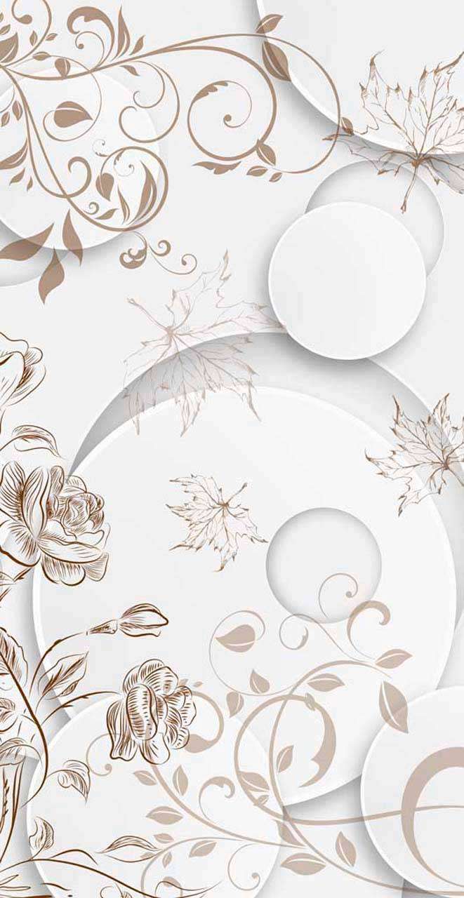 Фотообои в интерьере 3д орнамент  7-796 фото