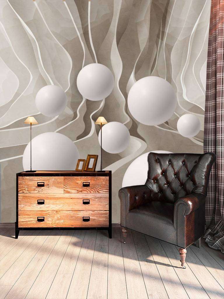 Фотообои в интерьере дорога с шариками  10-600 фото