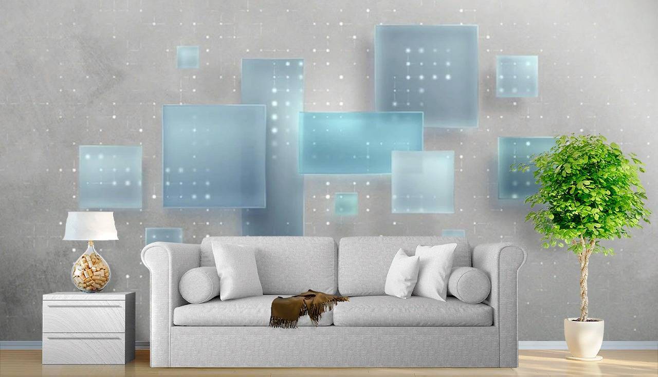 Фотообои 3д прозрачный фон  15-433