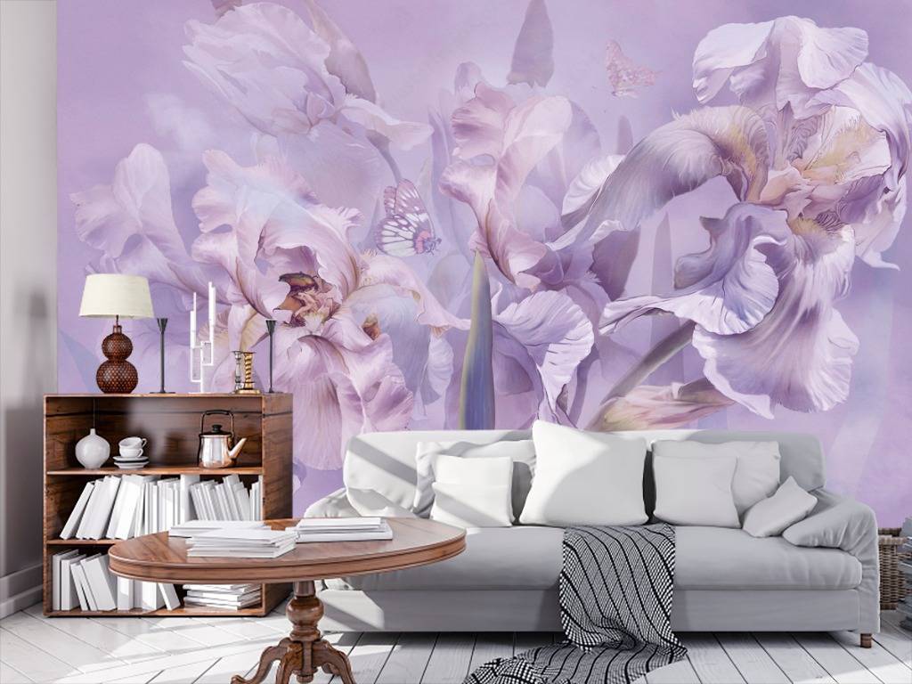 Фотообои Сиреневые ирисы  13-180