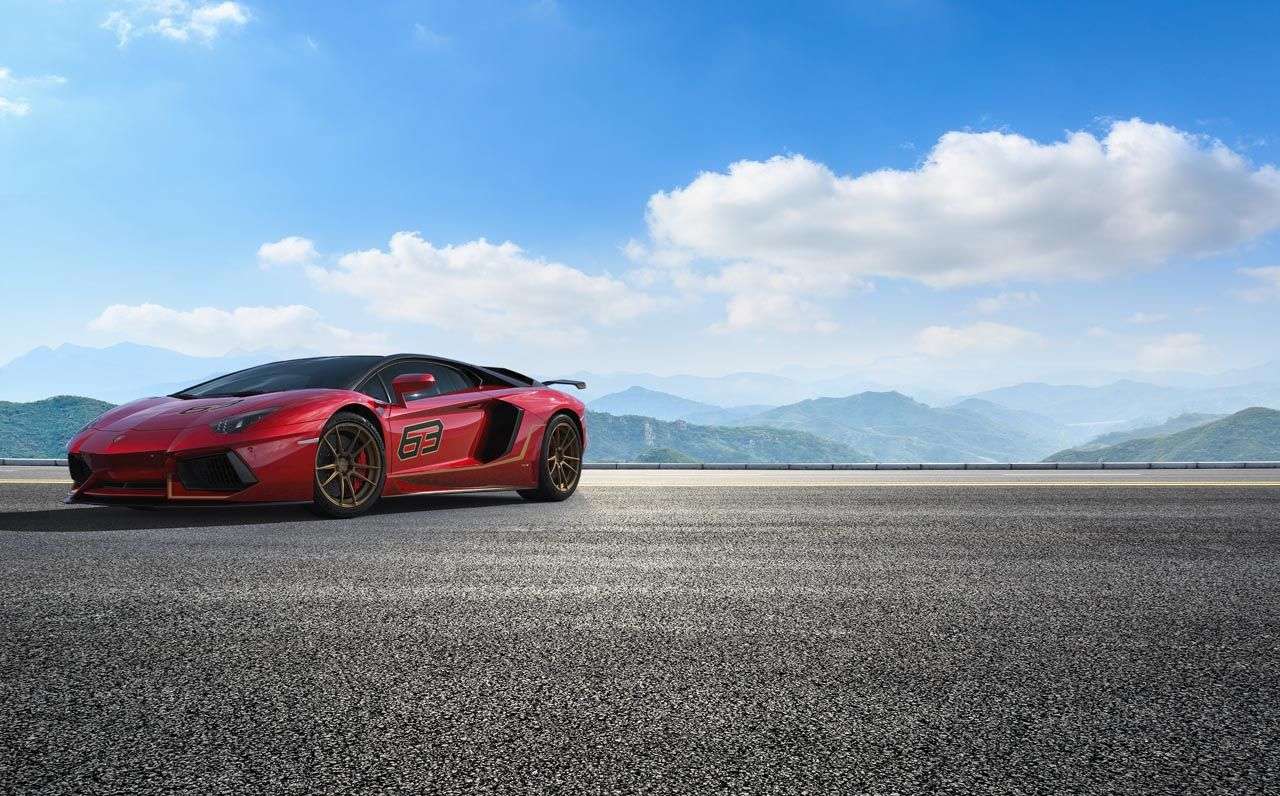 Фотообои в интерьере lamborghini  13-558 фото